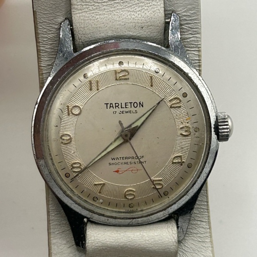 Vintage TARLETON watch Waterproof Shock Resistant 17Jewels #607